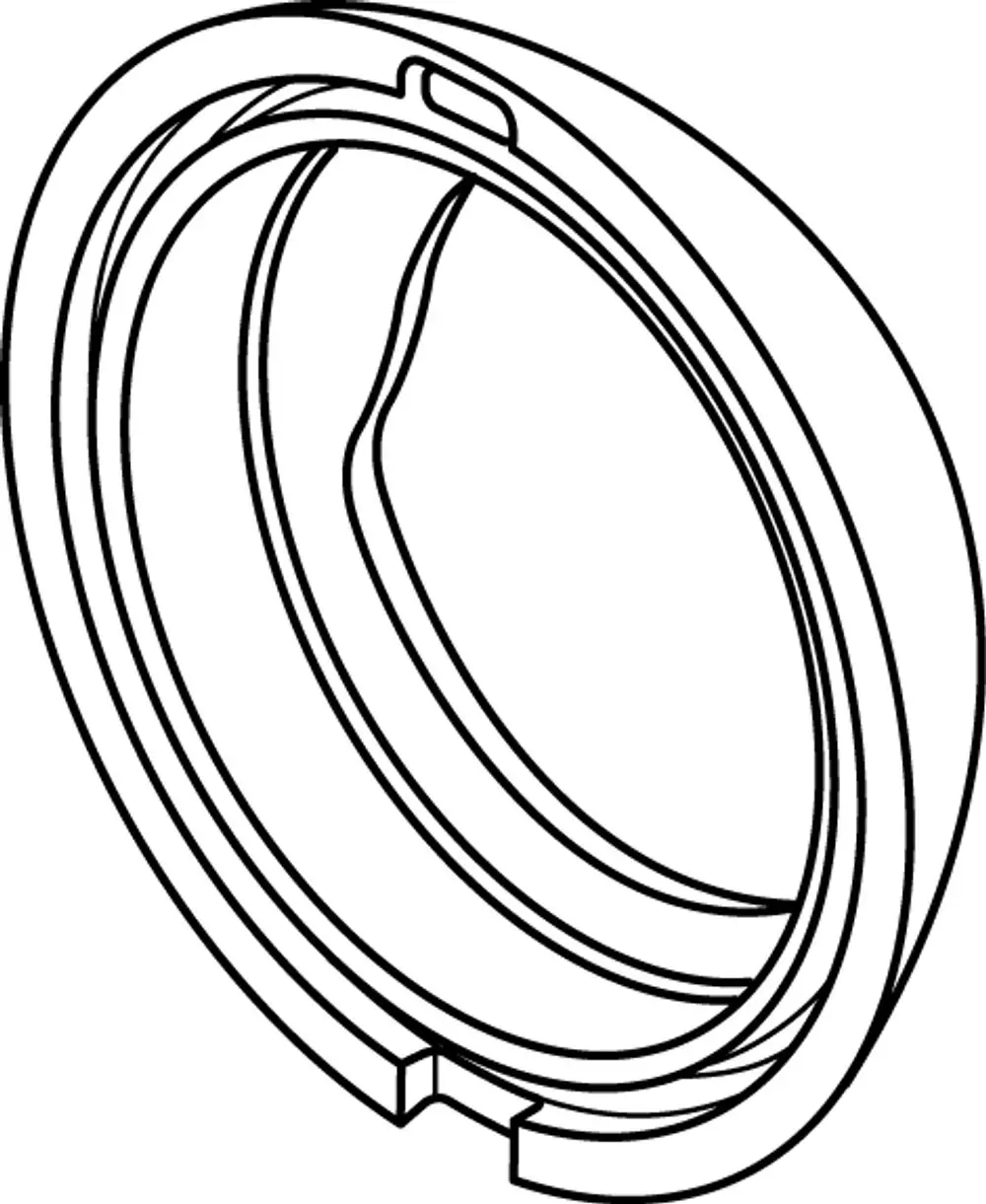Abdeckkappe für eine Kartusche, mit runder Form und einfacher Konstruktion. Ideal Standard Produkt, geeignet für Sanitärinstallationen.
